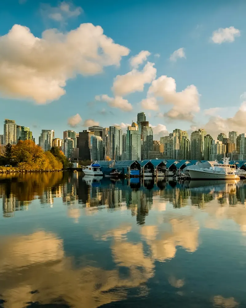 buildings and body of water